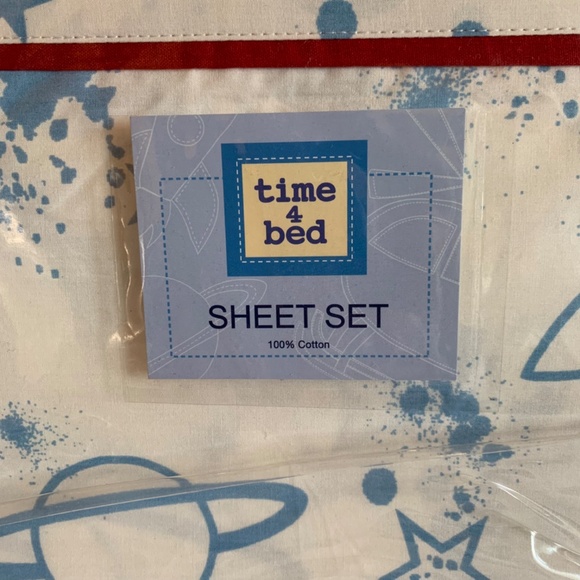 Space & The Galaxy NEW Full Flat Sheet + Pillowcase - Picture 5 of 7